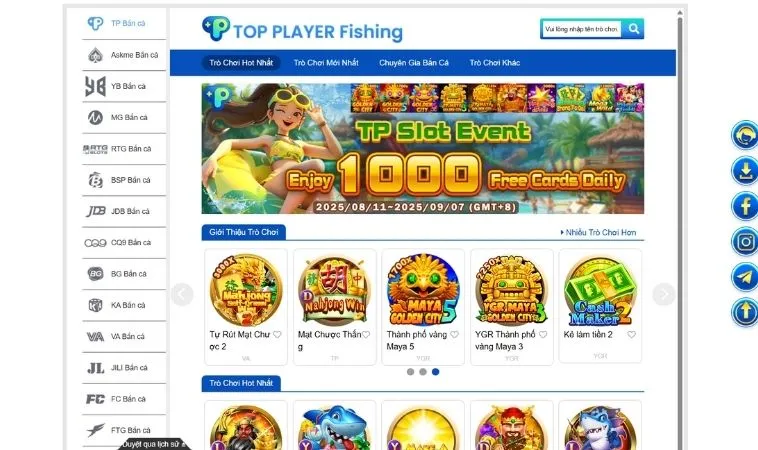 Sảnh Bắn cá Vin777 quy tụ nhiều thể loại game hấp dẫn để trải nghiệm