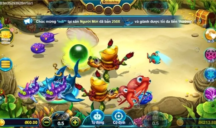 Giao diện chơi Vua Bắn Cá Vin777